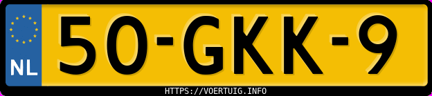 Kenteken afbeelding van 50GKK9, grijze Volvo V70 2.4 170 Pk