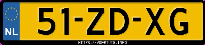 Kenteken afbeelding van 51ZDXG, zwarte Volvo S80 V8 Awd