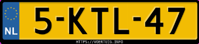 Kenteken afbeelding van 5KTL47, witte Volvo XC60 3.2 Awd