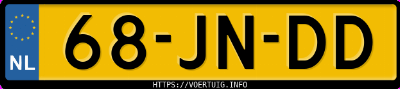 Kenteken afbeelding van 68JNDD, zwarte Volvo V70 2.4