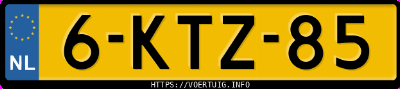 Kenteken afbeelding van 6KTZ85, grijze Volvo V40 D2