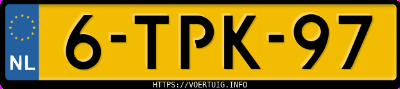 Kenteken afbeelding van 6TPK97, grijze Volvo V70 T4