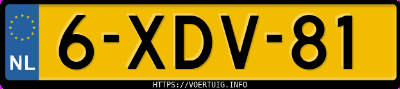 Kenteken afbeelding van 6XDV81, grijze Volvo V40 D4 Drive