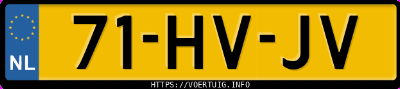 Kenteken afbeelding van 71HVJV, gele Volvo 850 T5 R 2.3