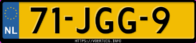 Kenteken afbeelding van 71JGG9, grijze Volvo XC60 D5 Awd