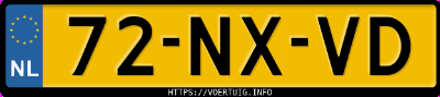 Kenteken afbeelding van 72NXVD, rode Volvo XC90 2.5t Awd