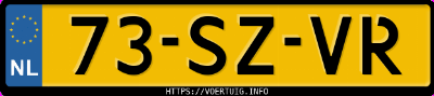 Kenteken afbeelding van 73SZVR, zwarte Volvo V50 2.0