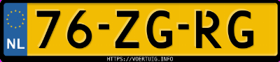 Kenteken afbeelding van 76ZGRG, zwarte Volvo C70 2.4i