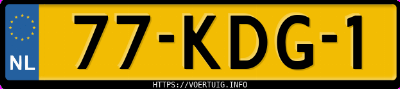 Kenteken afbeelding van 77KDG1, grijze Volvo V70 2.4