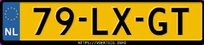 Kenteken afbeelding van 79LXGT, groene Volvo XC90 T6 Awd
