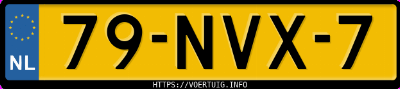 Kenteken afbeelding van 79NVX7, zwarte Volvo V70 2.0t