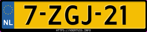 Kenteken afbeelding van 7ZGJ21, zwarte Volvo V40 D4 Drive