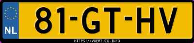 Kenteken afbeelding van 81GTHV, blauwe Volvo C70 2.4t