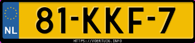 Kenteken afbeelding van 81KKF7, grijze Volvo XC90 2.5t Awd