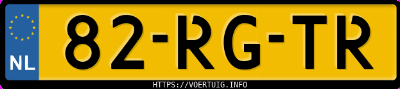 Kenteken afbeelding van 82RGTR, grijze Volvo S60 T5