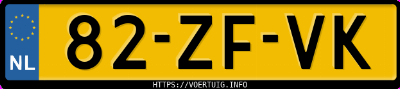 Kenteken afbeelding van 82ZFVK, zwarte Volvo XC70 3.2 Awd