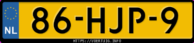 Kenteken afbeelding van 86HJP9, grijze Volvo V70 2.4d