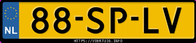 Kenteken afbeelding van 88SPLV, zwarte Volvo S60 2.4