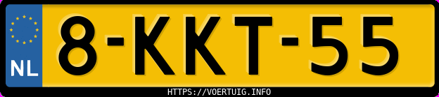 Kenteken afbeelding van 8KKT55, zwarte Volvo XC60 T5