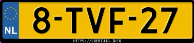 Kenteken afbeelding van 8TVF27, zwarte Volvo XC60 D3