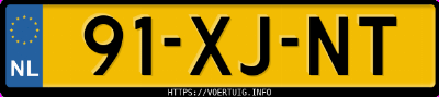 Kenteken afbeelding van 91XJNT, zwarte Volvo XC90 2.5t Awd
