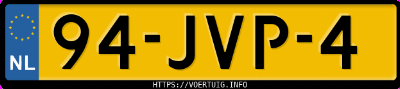 Kenteken afbeelding van 94JVP4, zwarte Volvo XC70 D5 Awd