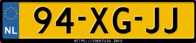 Kenteken afbeelding van 94XGJJ, zwarte Volvo XC90 3.2 Awd