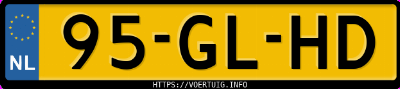 Kenteken afbeelding van 95GLHD, grijze Volvo S60 2.4 T