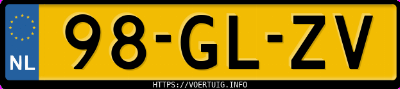 Kenteken afbeelding van 98GLZV, grijze Volvo V70 T5