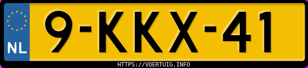 Kenteken afbeelding van 9KKX41, grijze Volvo V40 D2