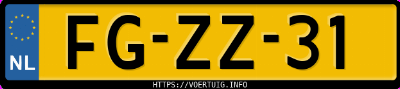 Kenteken afbeelding van FGZZ31, zwarte Volvo 480 S U9