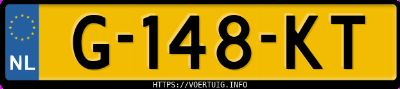 Kenteken afbeelding van G148KT, grijze Volvo XC40 T3