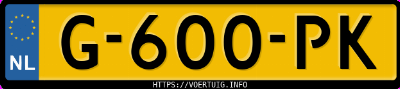 Kenteken afbeelding van G600PK, zwarte Volvo XC40 T3