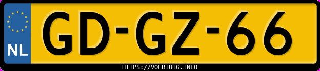 Kenteken afbeelding van GDGZ66, blauwe Volvo 240 Gle U9