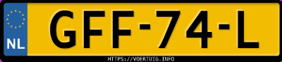 Kenteken afbeelding van GFF74L, zwarte Volvo XC40 T5 Recharge