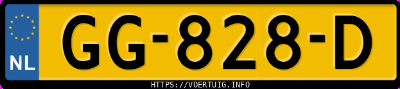 Kenteken afbeelding van GG828D, zwarte Volvo XC90 D5 Awd