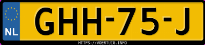 Kenteken afbeelding van GHH75J, zwarte Volvo EX30 Single Motor