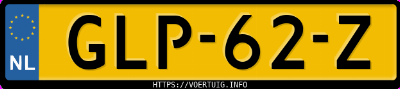 Kenteken afbeelding van GLP62Z, zwarte Volvo XC40 B4