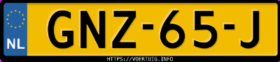 Kenteken afbeelding van GNZ65J, zwarte Volvo XC60 T8 Twin Engine Awd