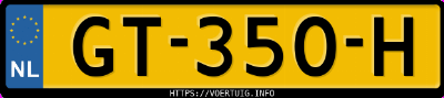 Kenteken afbeelding van GT350H, grijze Volvo XC60 T5