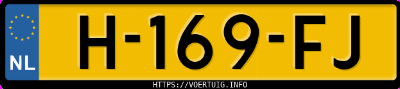 Kenteken afbeelding van H169FJ, grijze Volvo XC90