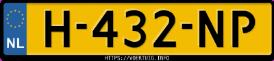 Kenteken afbeelding van H432NP, bruine Volvo XC40 T3
