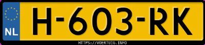 Kenteken afbeelding van H603RK, blauwe Volvo XC90 T8 Twin Engine Awd