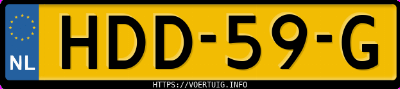 Kenteken afbeelding van HDD59G, zwarte Volvo XC90 2.5t Awd
