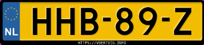 Kenteken afbeelding van HHB89Z, zwarte Volvo EX30 Single Motor Extended Range