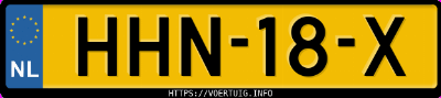 Kenteken afbeelding van HHN18X, zwarte Volvo XC40 T5 Recharge