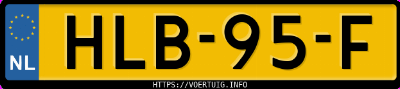 Kenteken afbeelding van HLB95F, grijze Volvo XC90