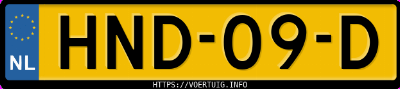 Kenteken afbeelding van HND09D, zwarte Volvo V60 T8 Twin Engine Awd