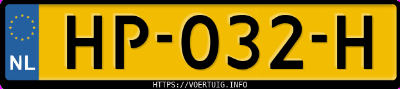 Kenteken afbeelding van HP032H, blauwe Volvo XC90 T8 Twin Engine Awd