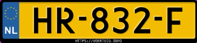 Kenteken afbeelding van HR832F, zwarte Volvo XC90 T8 Twin Engine Awd